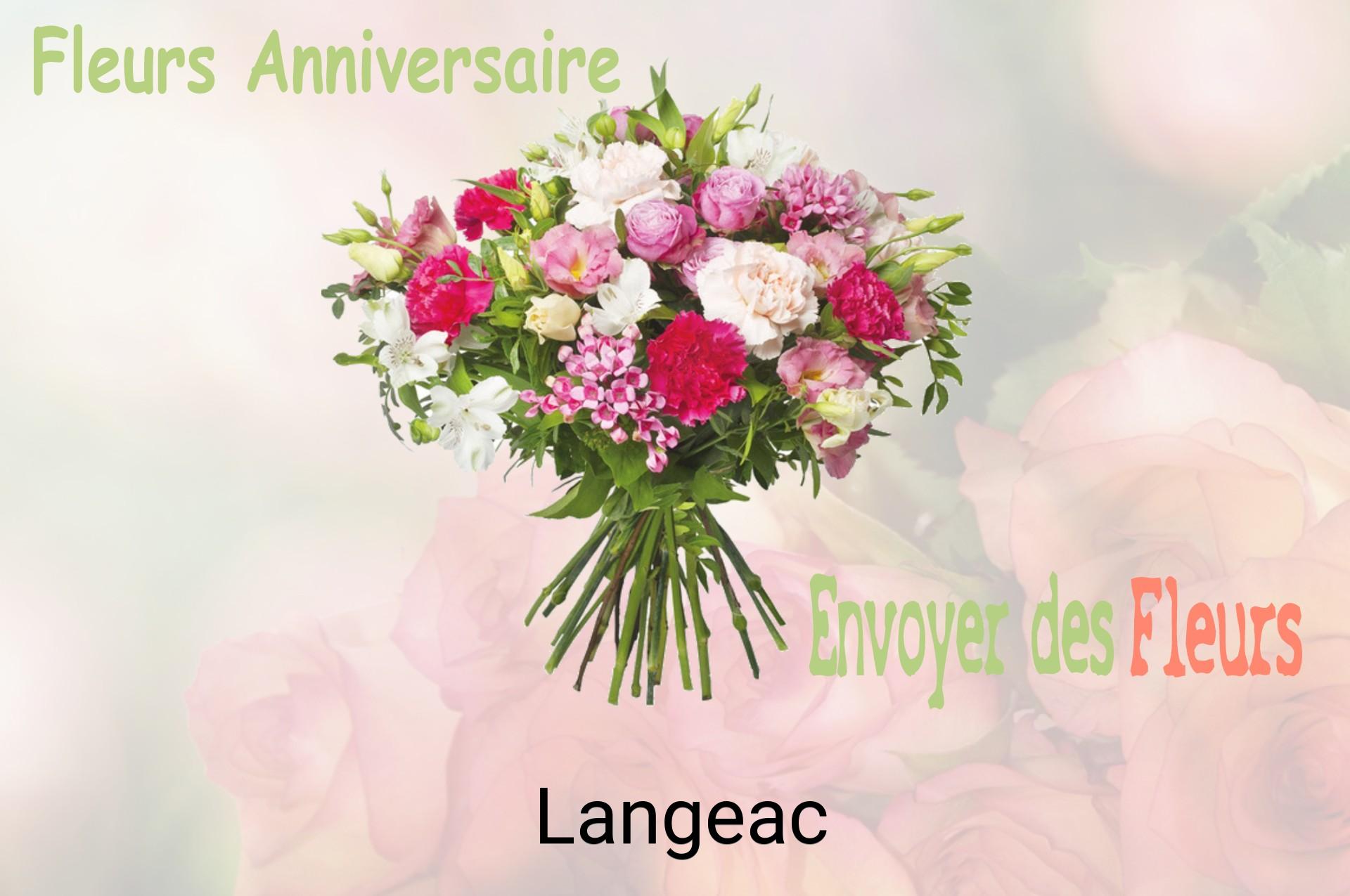 Bouquet de fleurs d’anniversaire livré à Langeac